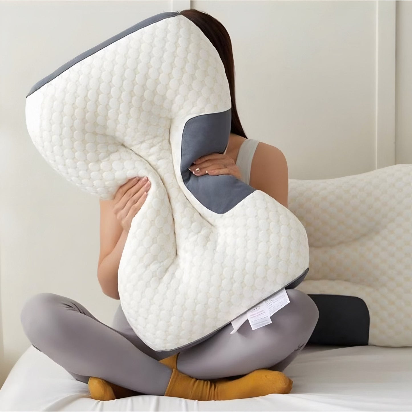Almohada de punto ergonómica 3D