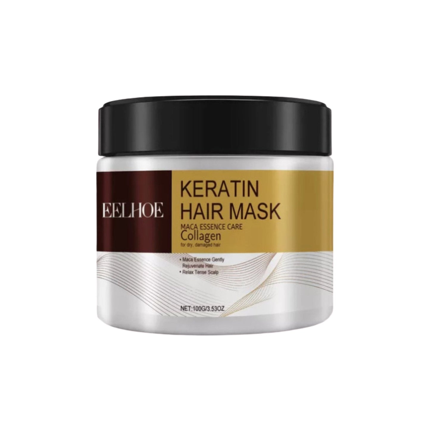 EELHOE Máscara de Keratina - Reparación Profunda, Antifrizz y Brillo Intenso