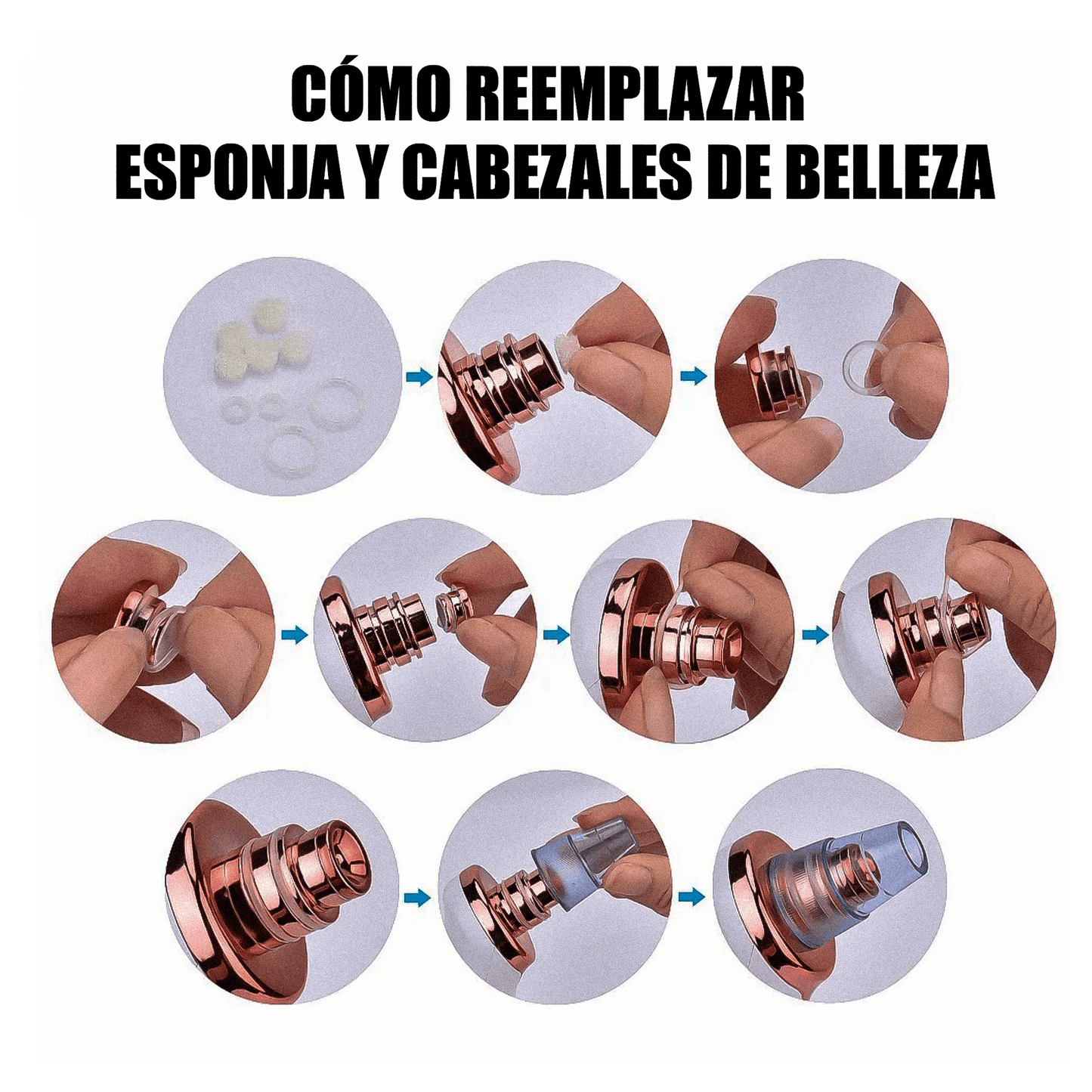 Removedor de Puntos Negros + 4 Cabezas Intercambiables