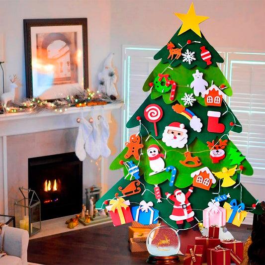 Árbol de Navidad + 25 Decoraciones + 3m de Luces