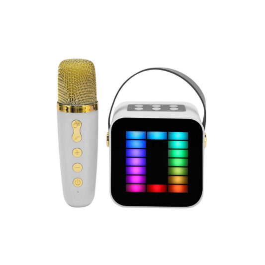 Mini Micrófono con Altavoz Bluetooth con Luz RGB