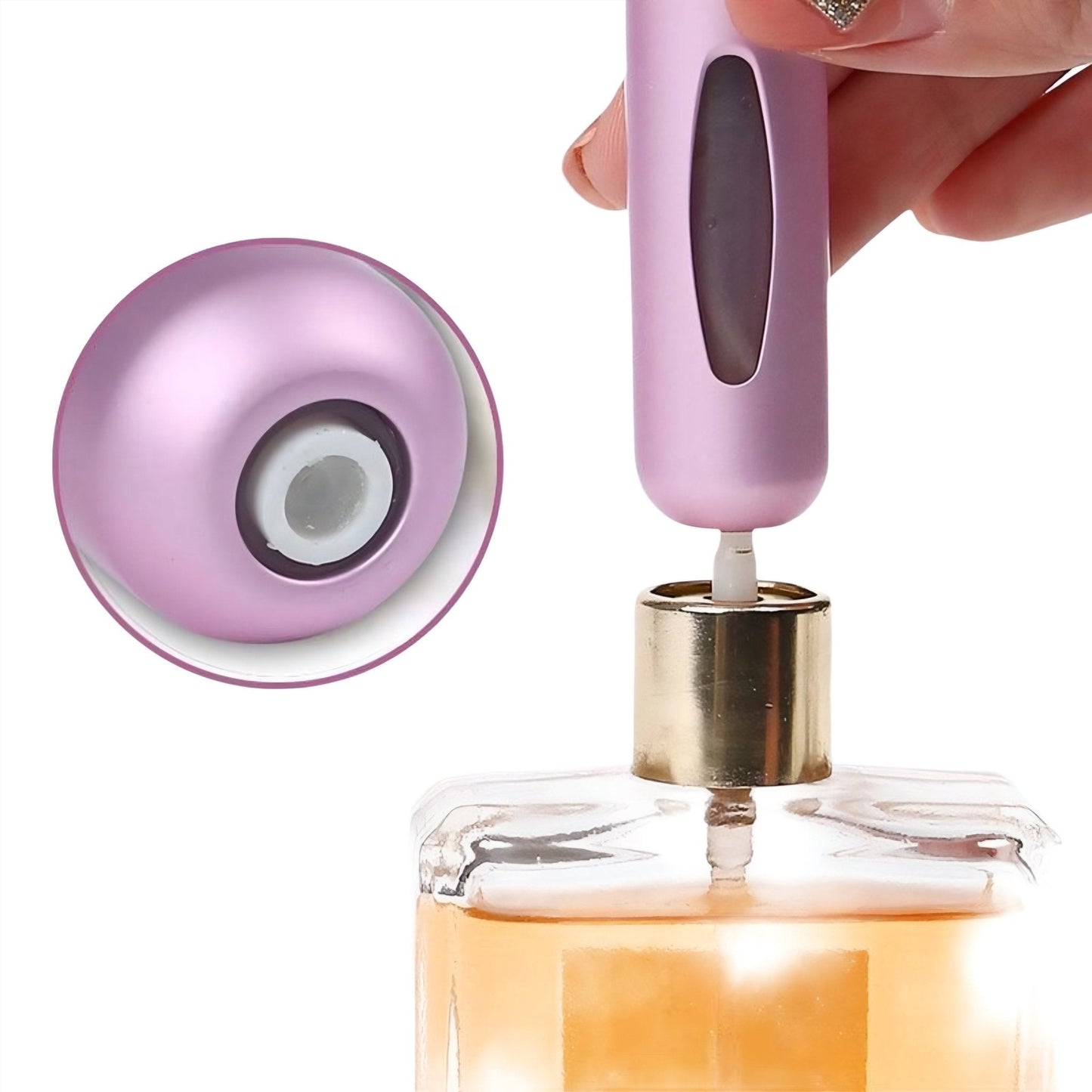 Pack 3 atomizador recargable perfume 5ml (color surtido)