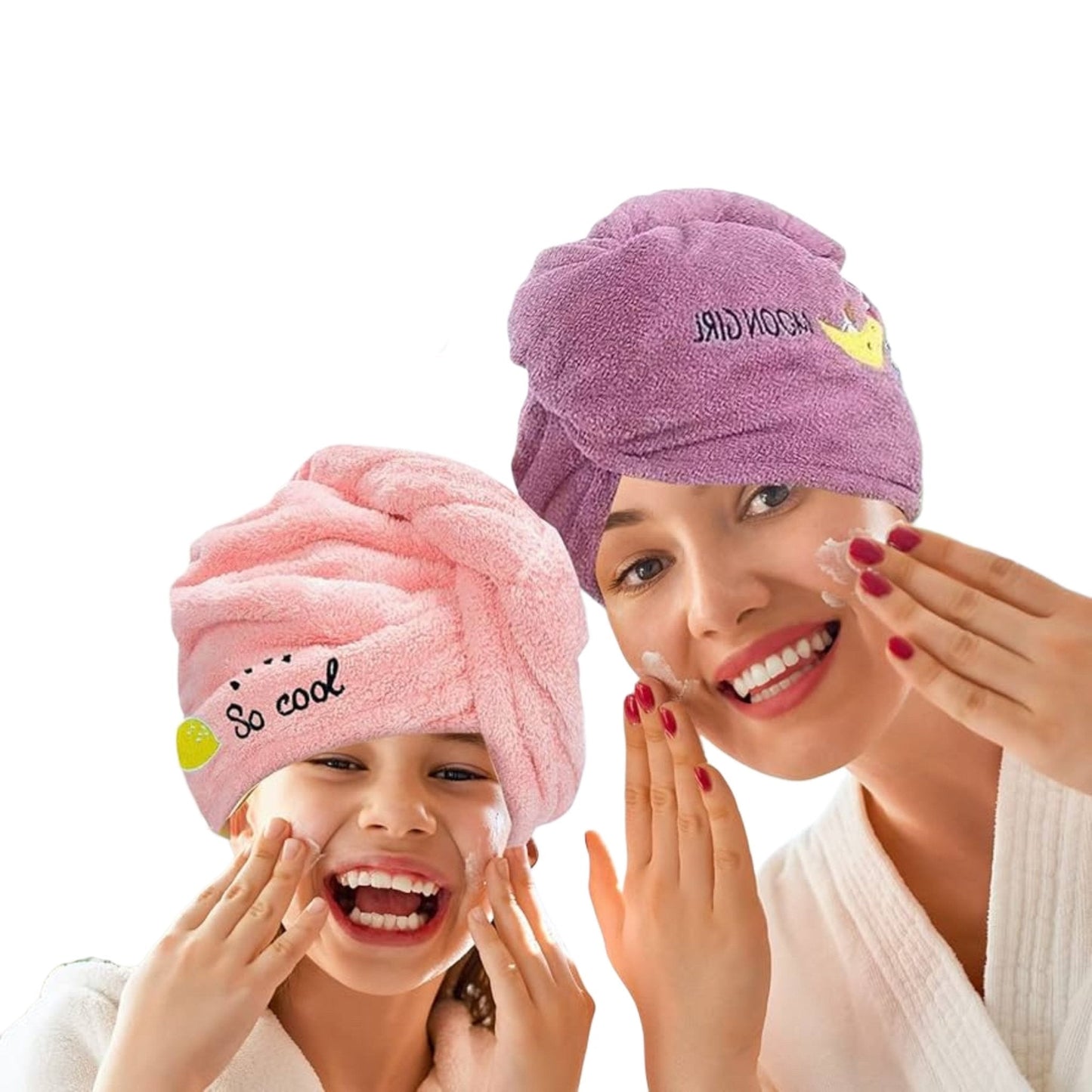 Set 2 toalla para el Cabello (color sultido)