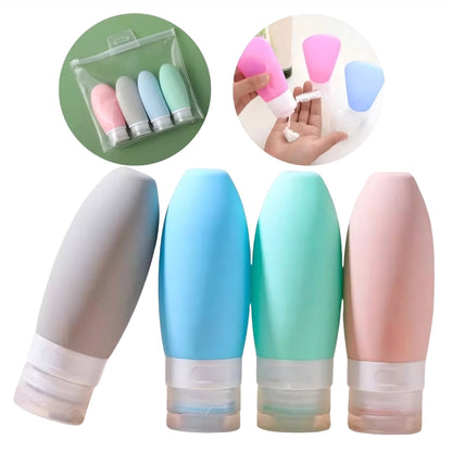 Set de 4 botellas de viaje (90 ml cada botella)