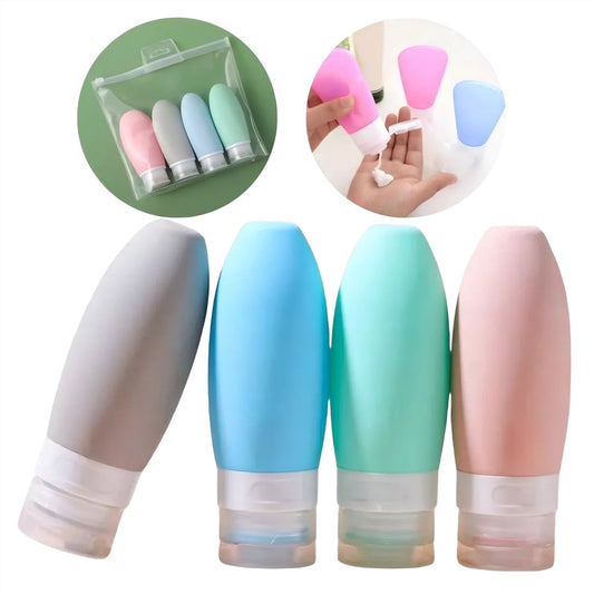Set de 4 botellas de viaje (90 ml cada botella)