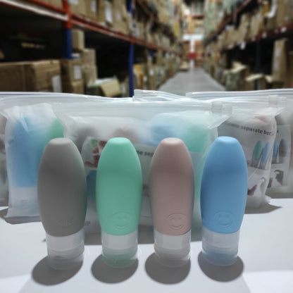 Set de 4 botellas de viaje (90 ml cada botella)